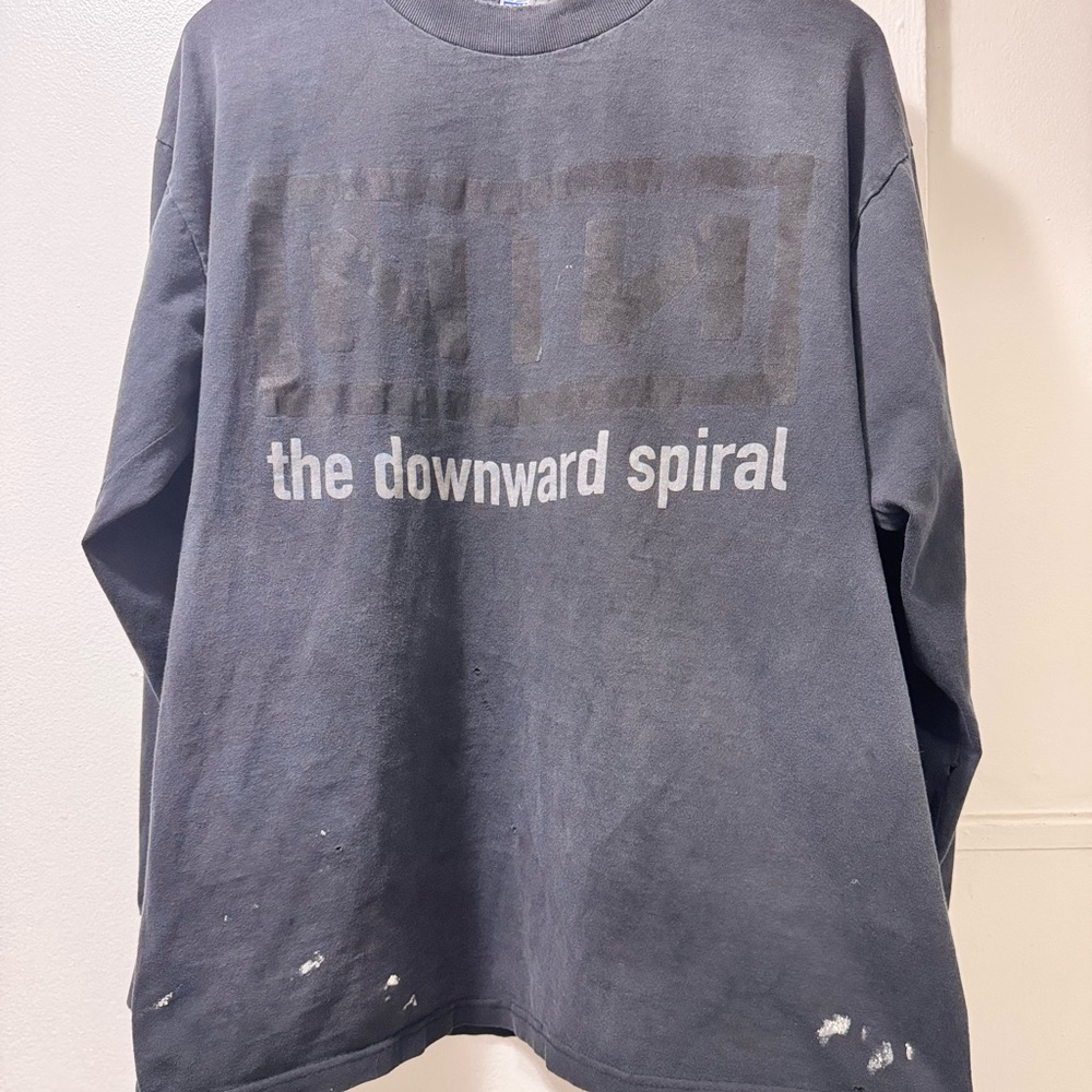 Vintage rare 1994 Nine Inch Nails NIN
Downward Spiral Long Sleeve XL T-Shirt - Picture 2 of 5